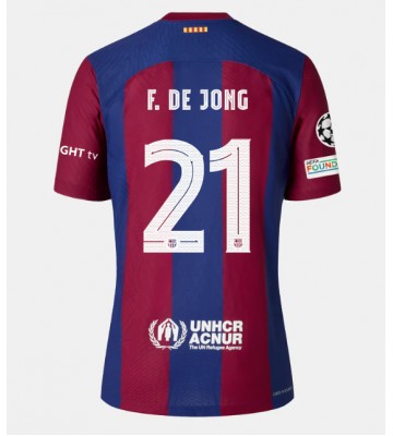 Barcelona Frenkie de Jong #21 Hemmatröja 2023-24 Kortärmad